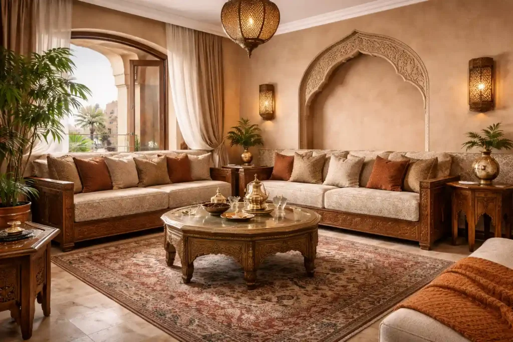 الألوان الترابية المستوحاة من الطابع المغربي