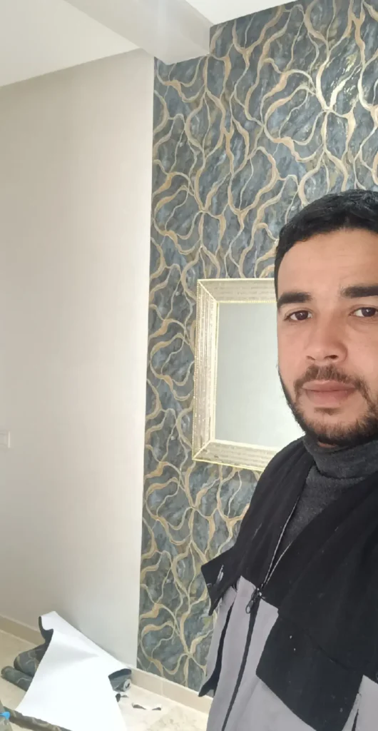 تركيب ورق الحائط في مراكش بتصميم عصري للجدران